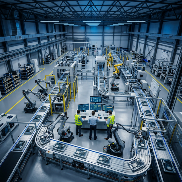 Automated manufacturing production line