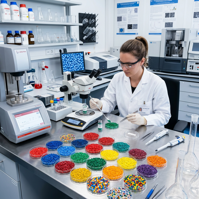 Polymer material testing